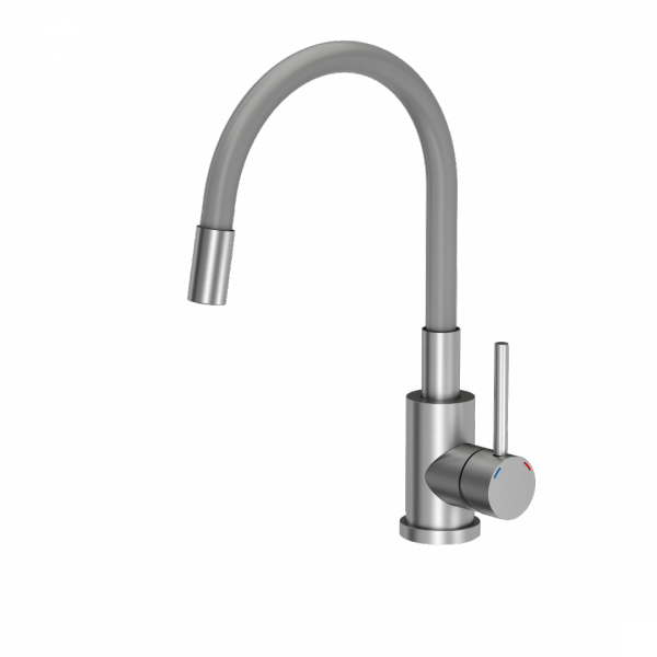 QUADRON bateria kuchenna MAGGIE z elastyczną wylewką kolor SZARY 3323503GR