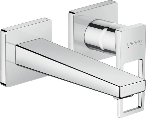 74514000 Hansgrohe Metropol Jednouchwytowa bateria umywalkowa z uchwytem Loop i wylewką 16,5 cm, ścienna, podtynkowa