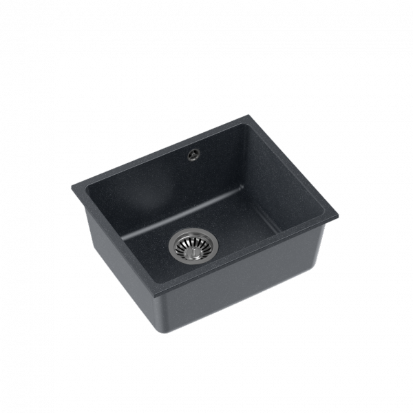 Quadron  ALEC 40 Steingran zlewozmywak czarny podwieszany  HQA4640CZK
