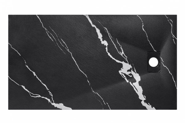 Besco Vexo Marble Black brodzik prostokątny 120 VMB12080P