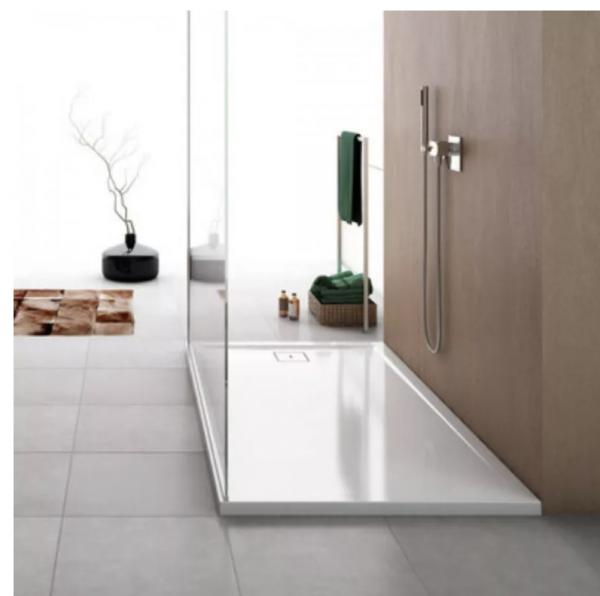 Ronal Sanswiss Livada brodzik prostokątny 140x70 cm konglomeratowy biały W20AS07014004