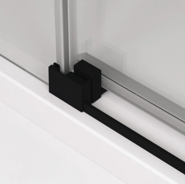Ronal Sanswiss Cadura ścianka wolnostojąca Walk-in 120 cm prawa czarny mat CAW2D1200607