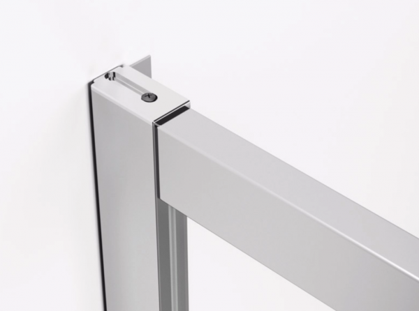 Ronal kabina półokrągła na wymiar z drzwiami rozsuwanymi 80-120x200 cm, szkło przezroczyste, profile biały TLSR55SM10407