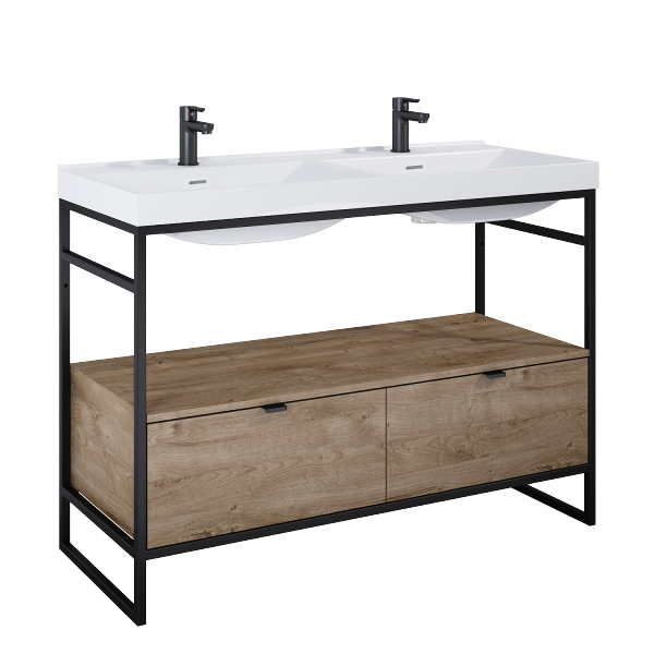 Elita SZAFKA INDUS 120 2S DĄB CANELA/BLACK MATT 168434
