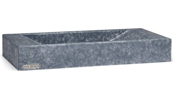 S.V.I.S. Design UMYWALKA 60 CM SIRIUS BASIC - FINGER PAINTING, NIEBIESKO-SZARY, LAKIER MATOWY