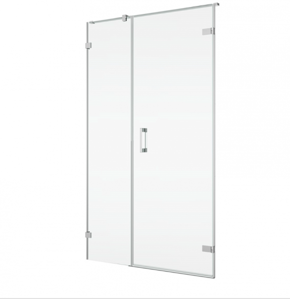 Ronal Sanswiss drzwi jednoczęściowe ze ścianką stałą w linii 120x200 cm, szkło przezroczyste, profile chrom PU31PD1201007