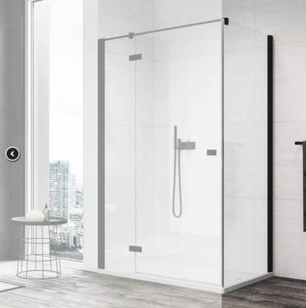 Ronal Sanswiss Annea ścianka prysznicowa 70 cm boczna do drzwi czarny mat ANT107000607