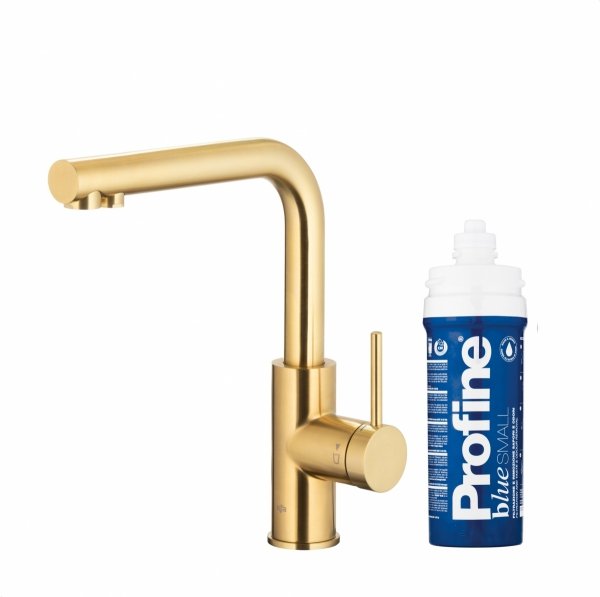 KFA DUERO PURE BASIC BRUSHED LIGHT GOLD bateria kuchenna z filtracją wody 662391239