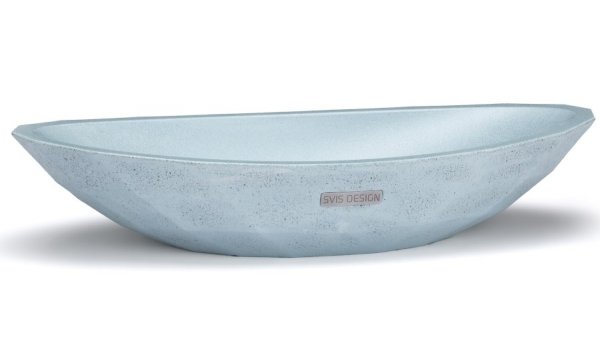 S.V.I.S. Design UMYWALKA 60 CM DIAMOND BRUSHED - BARDZO JASNY KOBALTOWY BEZ DEKORU, LAKIER MATOWY