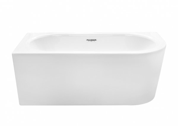 Besco Avita A-line wanna wolnostojąca 170 P + syfon klik-klak gun metal z przelewem slim WAA170APGS