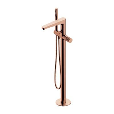 Omnires Contour bateria wannowo-prysznicowa wolnostojąca miedź szczotkowana CT8033CPB 24H