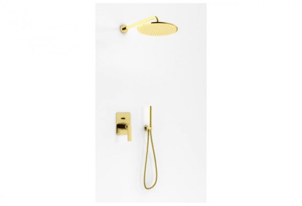 Kohlman Experience Brushed Gold zestaw prysznicowy podtynkowy złoto szczotkowane QW210EGDBR25