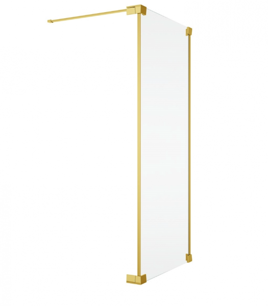 Ronal Sanswiss ścianka boczna 30-90x0-200 cm, szkło przezroczyste, profile GOLD LINE złoty CAT2SM11207