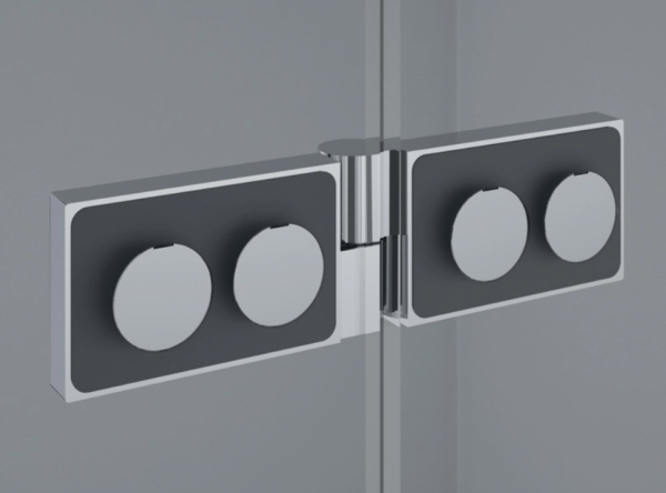 Ronal Sanswiss kabina półokrągła z drzwiami jednoczęściowymi 75-120x200 cm, szkło przezroczyste, profile chrom P3G50SM11007