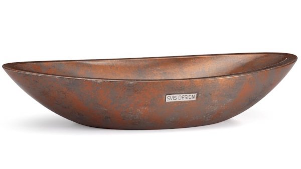  S.V.I.S.Design UMYWALKA 60 CM ORION BASIC - SMOKED METAL, SZARY I MIEDZIANY, LAKIER PÓŁMATOWY