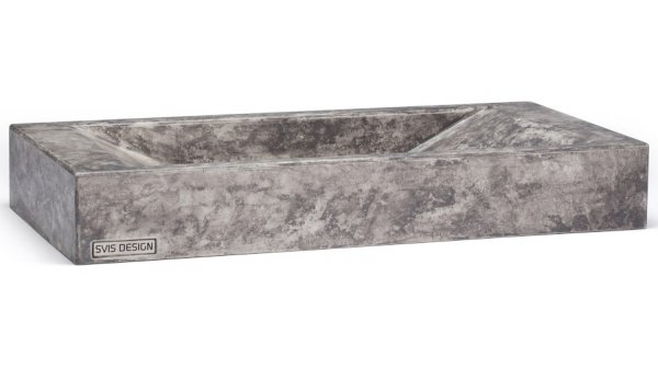 S.V.I.S. Design UMYWALKA 60 CM SIRIUS BASIC - FUZZY, SZARY, LAKIER MATOWY