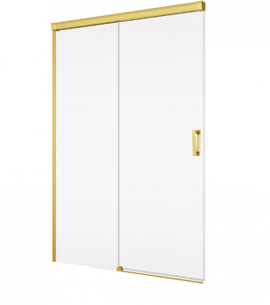 Ronal Sanswiss drzwi rozsuwane dwuczęściowe prawe 180x200 cm, szkło przezroczyste, profile GOLD LINE złoty CAS2D1801207