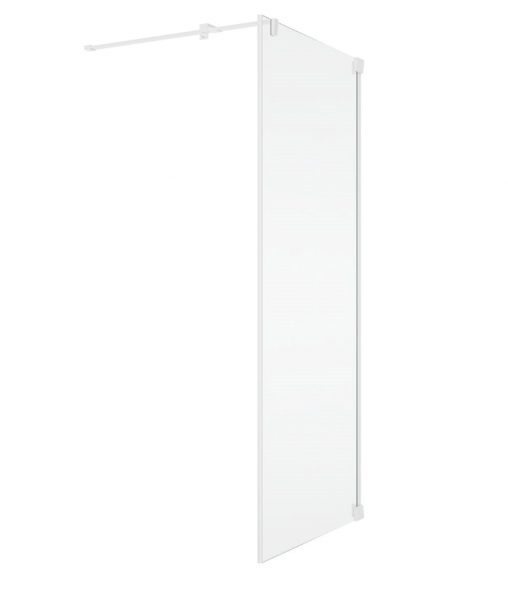 Ronal Sanswiss dodatkowa ścianka boczna 100x200 cm, szkło przezroczyste, profile WHITE LINE biały mat CAT31000907