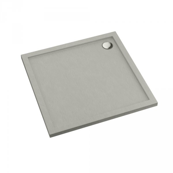 Schedline Brodzik akrylowy Sharper Cement Stone 80x80x4,5 cm, kwadratowy, Gwarancja 7 lat 3S.S1K-8080/CT/ST
