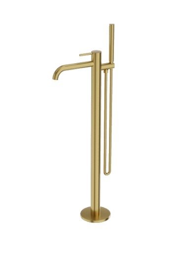 Lavita Bateria wannowa wolnostojąca Orion Brushed Gold 5900378341680