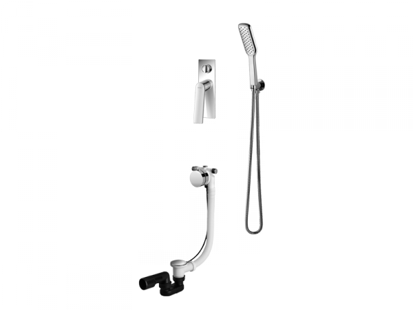 Vedo Desso zestaw wannowy podtynkowy z przelewem wannowym 70cm VBD4242/CH