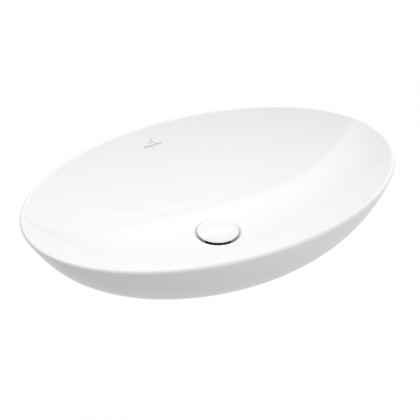 Villeroy &amp; Boch Loop &amp; Friends Umywalka nablatowa 56x38 cm bez przelewu biała Weiss Alpin 4A470101 