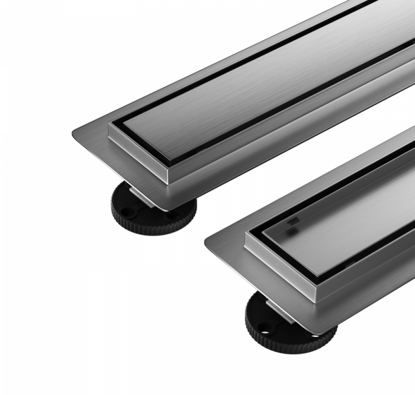Balneo Duplex Next Gun Metal Odpływ liniowy 80 cm dwustronny A0101100102-3 szczotkowany grafit MAGAZYN WYSYŁKA 24H