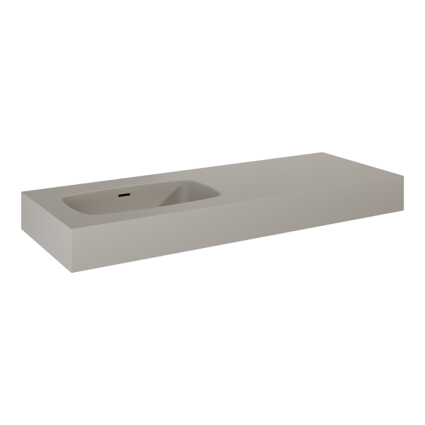 Elita UMYWALKA DIMPLE 120 LEWA (60+60) ścienna MARMUR FUME MATT 168874 / RE041201027020