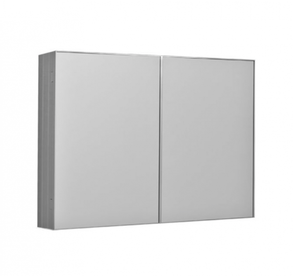 Kerasan NoLita Szafka lustrzana 90x12x70 cm, aluminium 921601