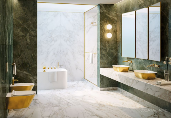 Catalano ZERO newflush 55 miska podwieszana biały/złoto 1VS55NRBO/0111550042