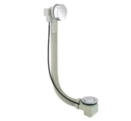 Vicario Przelew wannowy z syfonem dł 80 cm czarny mat 1001/80/CZAR