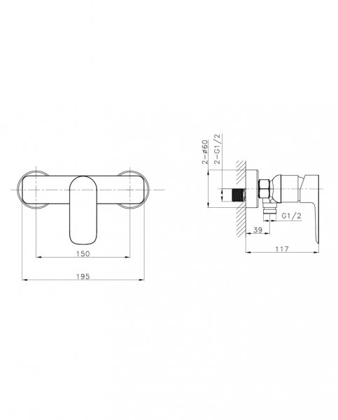 Lavita Bateria prysznicowa Spark Chrome 5900378341338