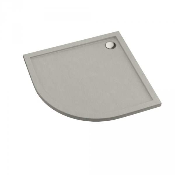 Schedline Brodzik akrylowy Sharper Cement Stone 80x80x4,5 cm R55, półokrągły, Gwarancja 7 lat 3S.S1O-8080/CT/ST