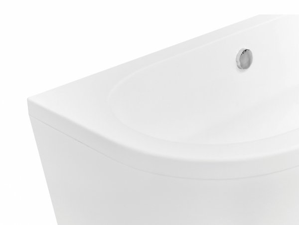 Besco Volya wanna wolnostojąca 150 + syfon klik-klak chrom z przelewem slim WKV150WSS