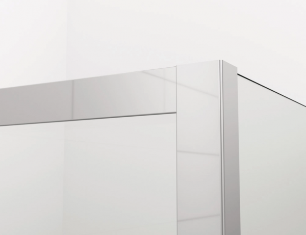 Ronal ścianka boczna 75x200 cm, szkło przezroczyste, profile srebrny połysk SOLT207505007