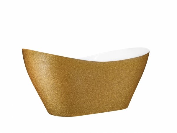 Besco Viya Glam 170 wanna wolnostojąca złota + klik-klak chrom WMD170VZ