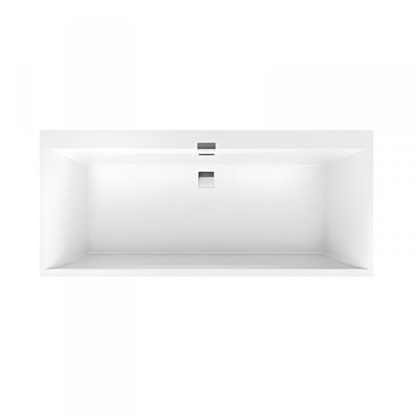 Villeroy &amp; Boch Squaro Edge 12 Duo Wanna prostokątna 160x75 cm biała Weiss Alpin UBQ160SQE2DV01