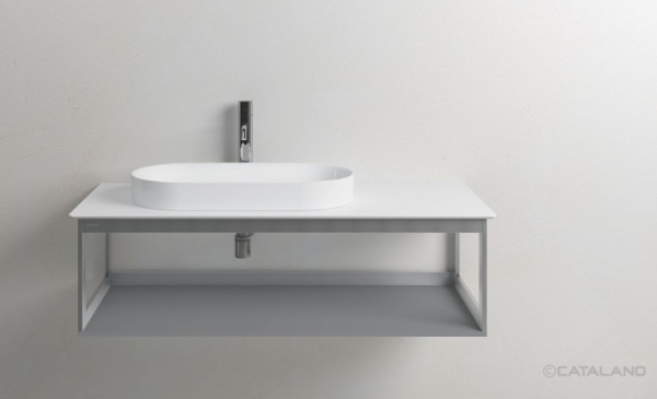 Catalano blat ceramiczny 125x50 bez otworu na baterię biały połysk 1PC1255000/0831250001