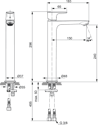Ideal Standard Connect Air Bateria umywalkowa wysoka bez korka złoto szczotkowane połysk A7027A2