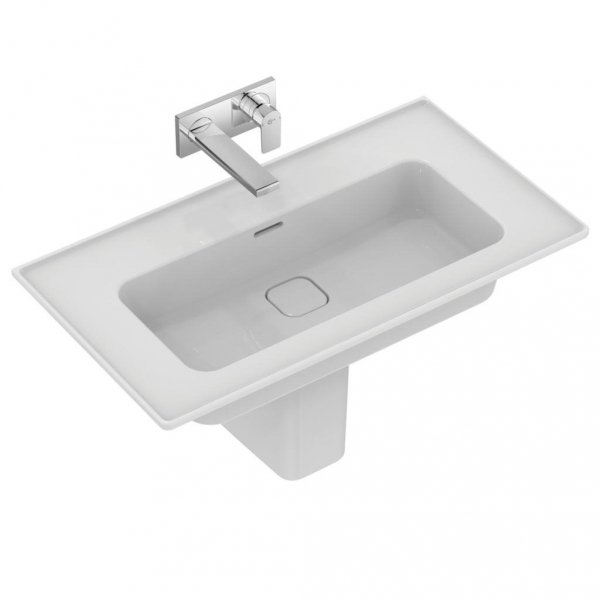 Ideal Standard Strada II Umywalka wisząca lub meblowa 84x46 cm bez otworów na baterię, biała T363401