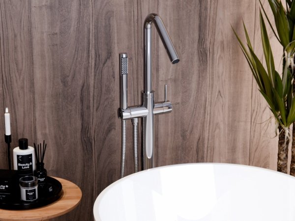Besco Veo 3.0 bateria wannowa wolnostojąca chrom BWV3CH