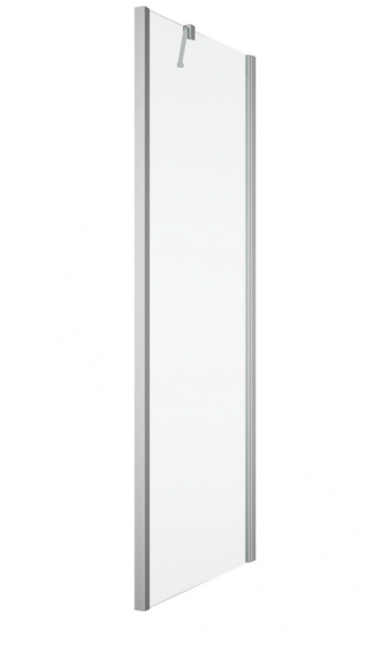 Ronal ścianka boczna 80x200 cm, szkło przezroczyste, profile srebrny połysk SOLT208005007