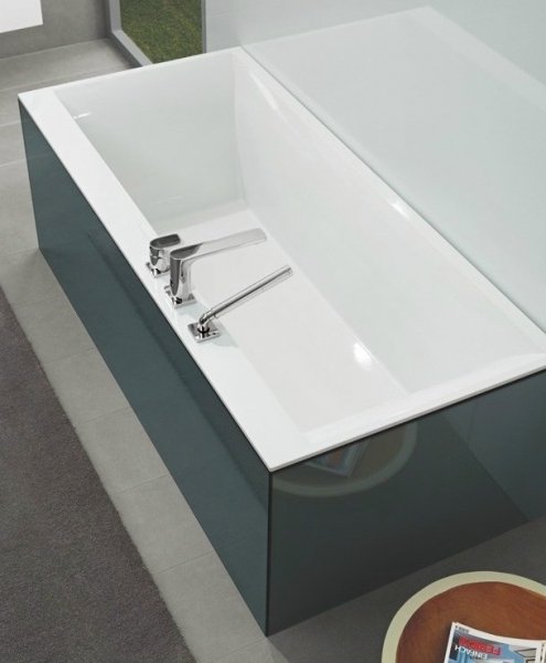 Villeroy &amp; Boch Squaro Edge 12 Duo Wanna prostokątna 160x75 cm biała Weiss Alpin UBQ160SQE2DV01