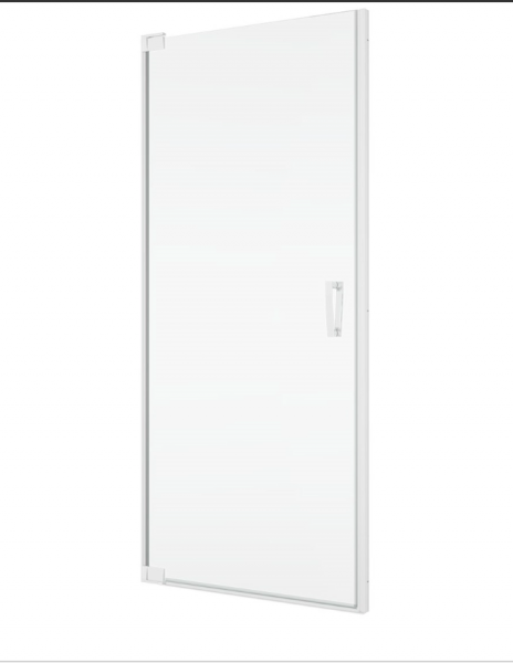 Ronal Sanswiss drzwi wahadłowe jednoczęściowe 0-100x0-200 cm, szkło przezroczyste, profile WHITE LINE CA1GSM10907