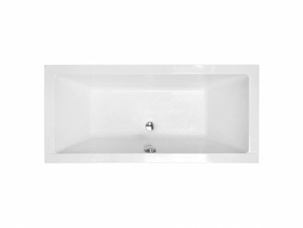 Besco Vera 170 wanna pod zabudowę + syfon chrom z przelewem slim WKV170WZS