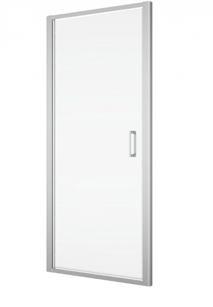 Ronal drzwi wahadłowe jednoczęściowe 80x200 cm, szkło Durlux 200, profile srebrny mat TLSP0800122