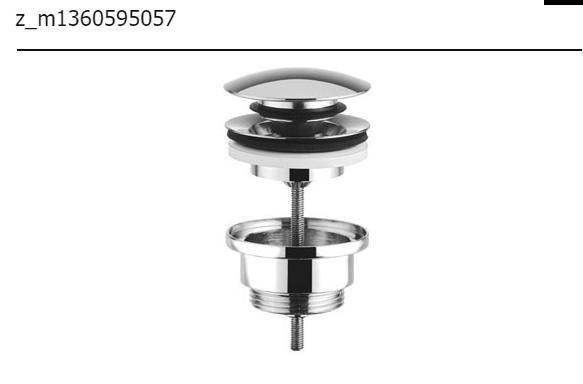 Giulini Korek Klik-Klak Chrom 050CL