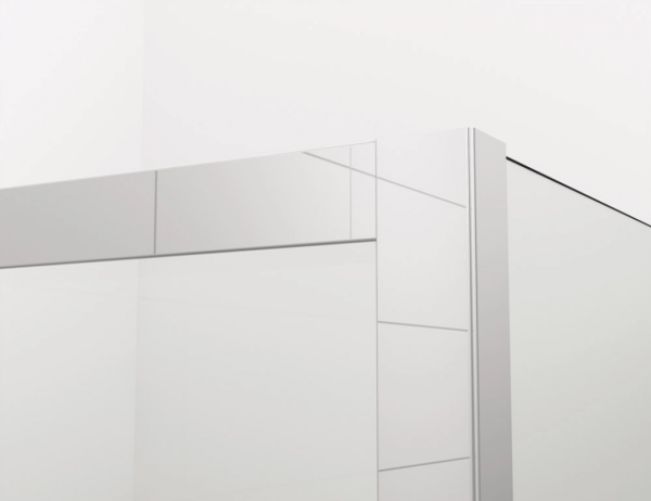 Ronal Sanswiss ścianka boczna 90° lub w linii 100,1-160x0-200 cm, szkło Master Carré, profile chrom PURDT2SM41030