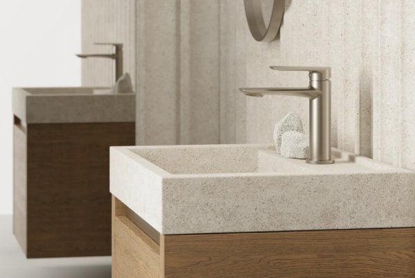 Vedo Aletta Argento Bateria umywalkowa z korkiem nikiel szczotkowany VBA5001/C/SN