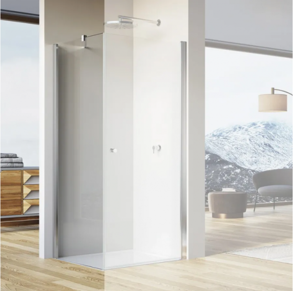 Ronal Sanswiss Solino ścianka prysznicowa 100 cm boczna do drzwi srebrny połysk SOLT110005007